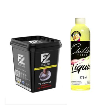 ΜΟΝΑΔΙΚΗ ΠΡΟΣΦΟΡΑ CHILLMA LIQUID+FOG LAB Tobacco 35gr (Liquid 175ml + Καπνός)